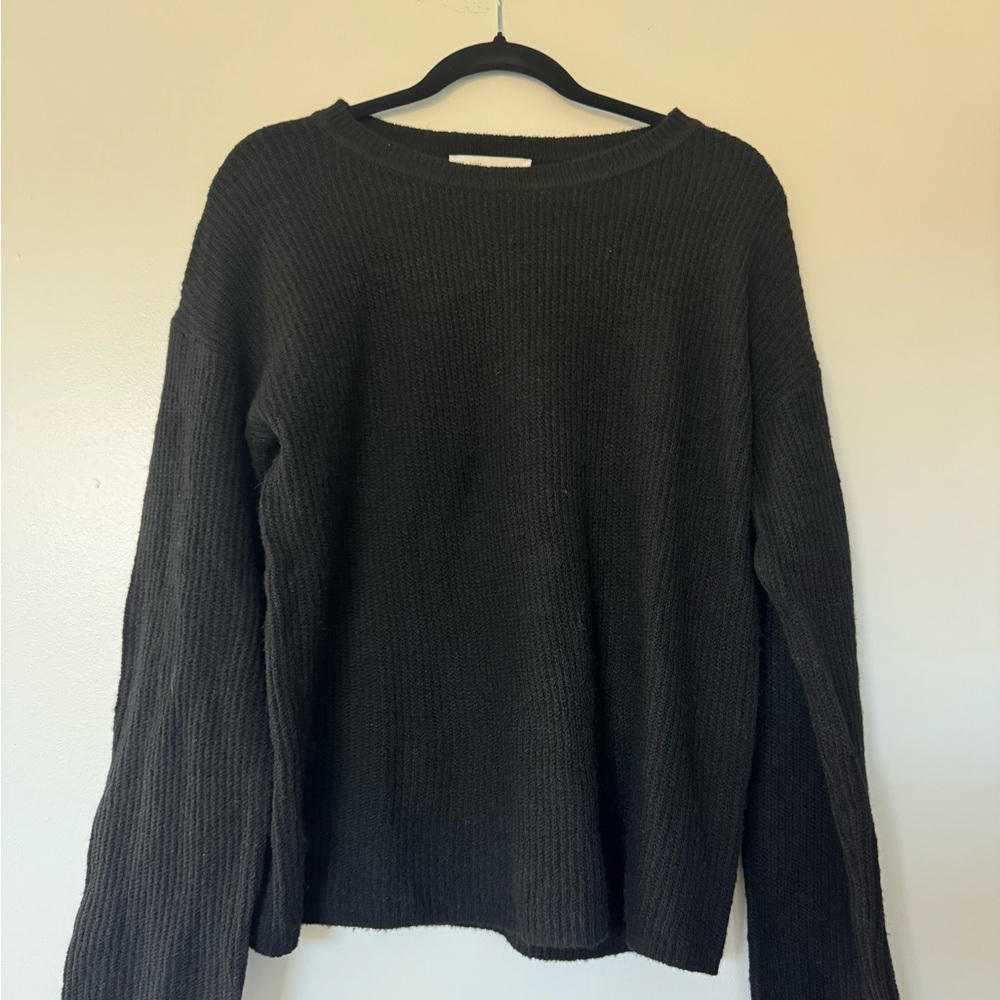 OAK + FORT Classic Black Sweater